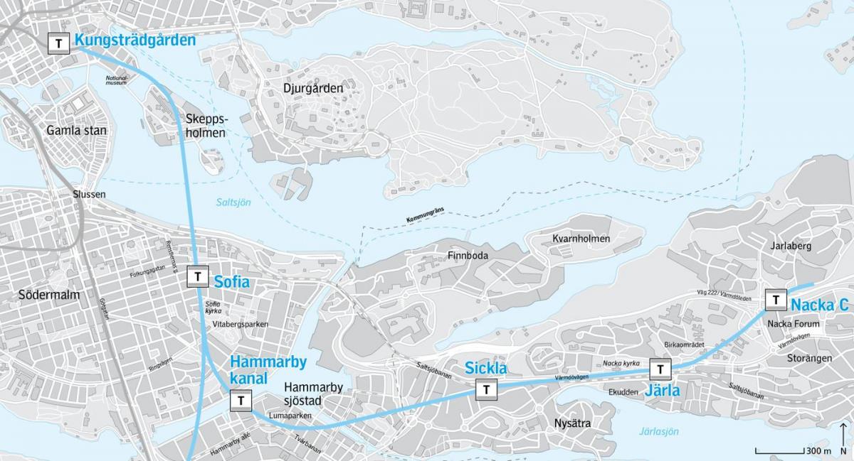 map of nacka Stockholm