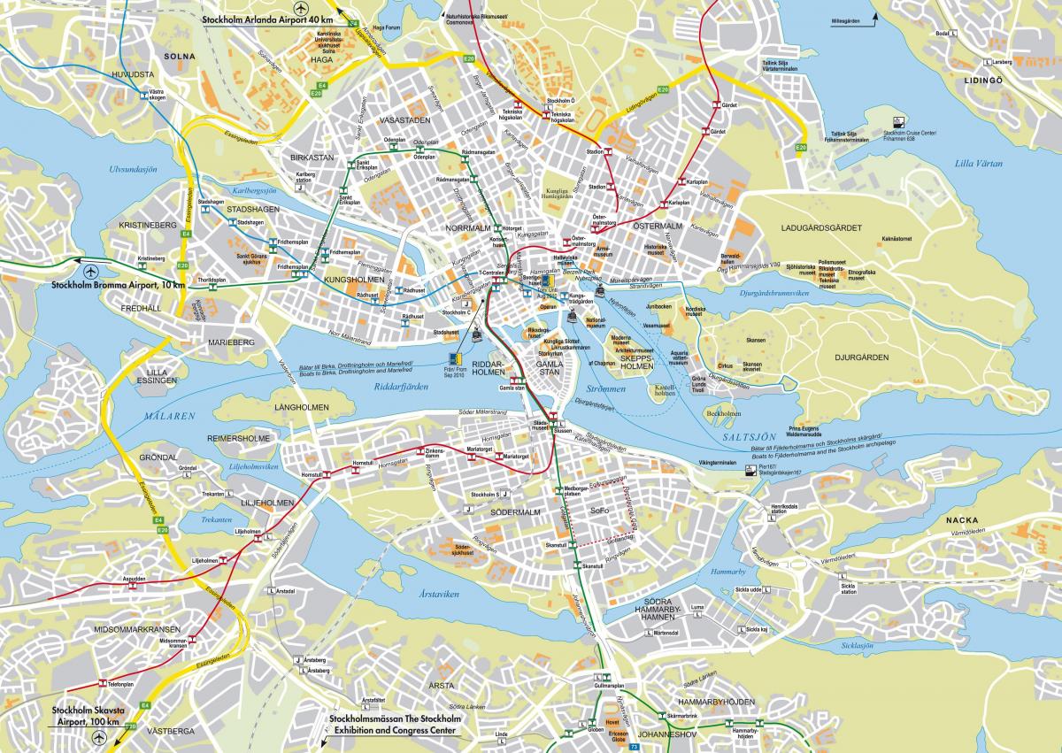 map of Stockholm street