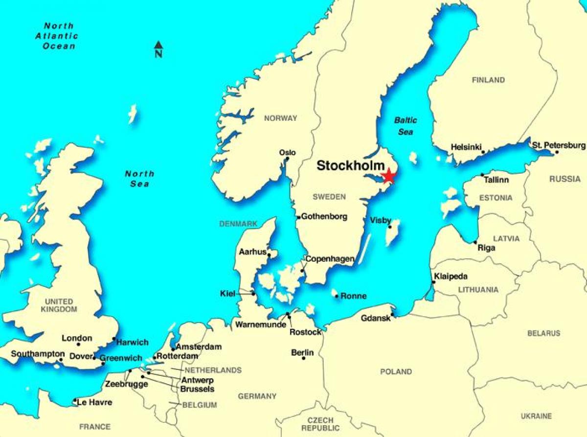 Stockholm map europe