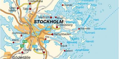 Stockholm on map