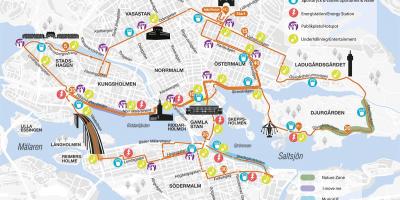 Map of Stockholm marathon