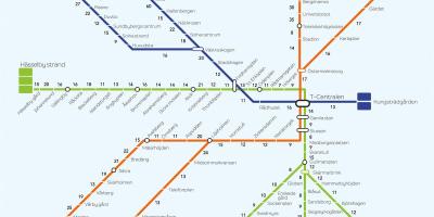 Map of Stockholm walking