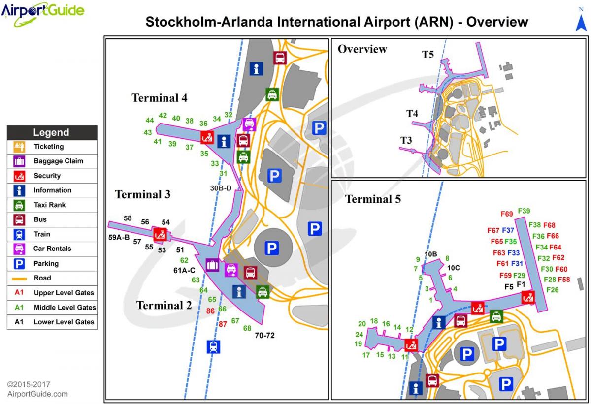 Stockholm arlanda airport map
