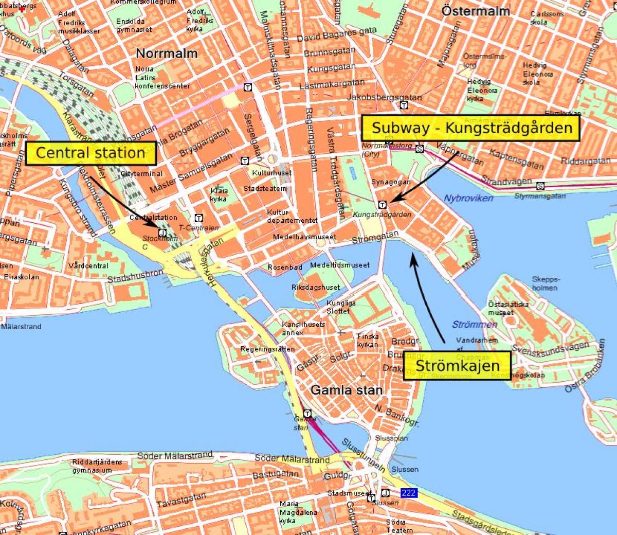 Stockholm central map