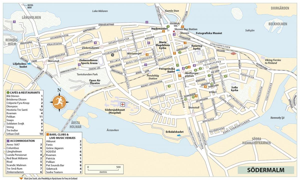 map of sodermalm