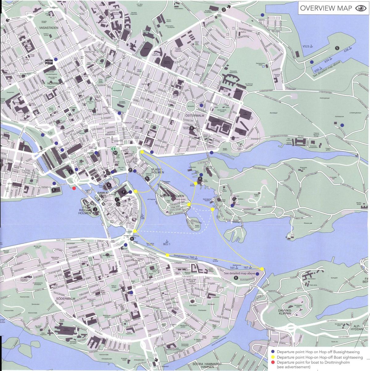 map of Stockholm centre