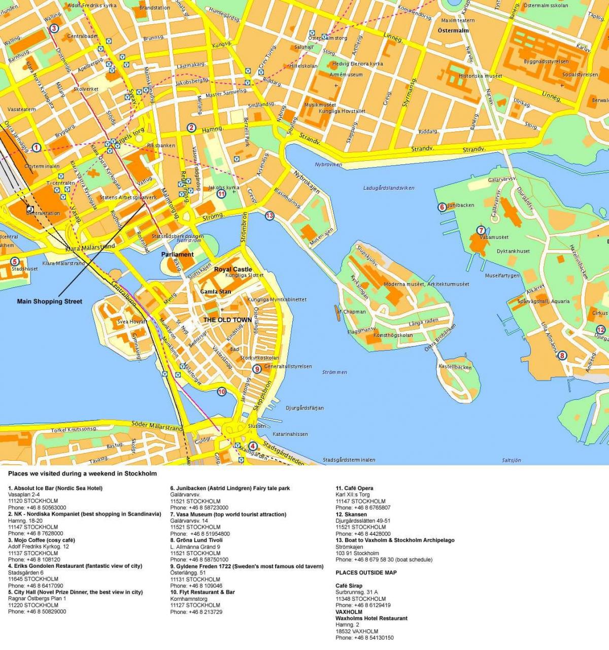 Stockholm center map