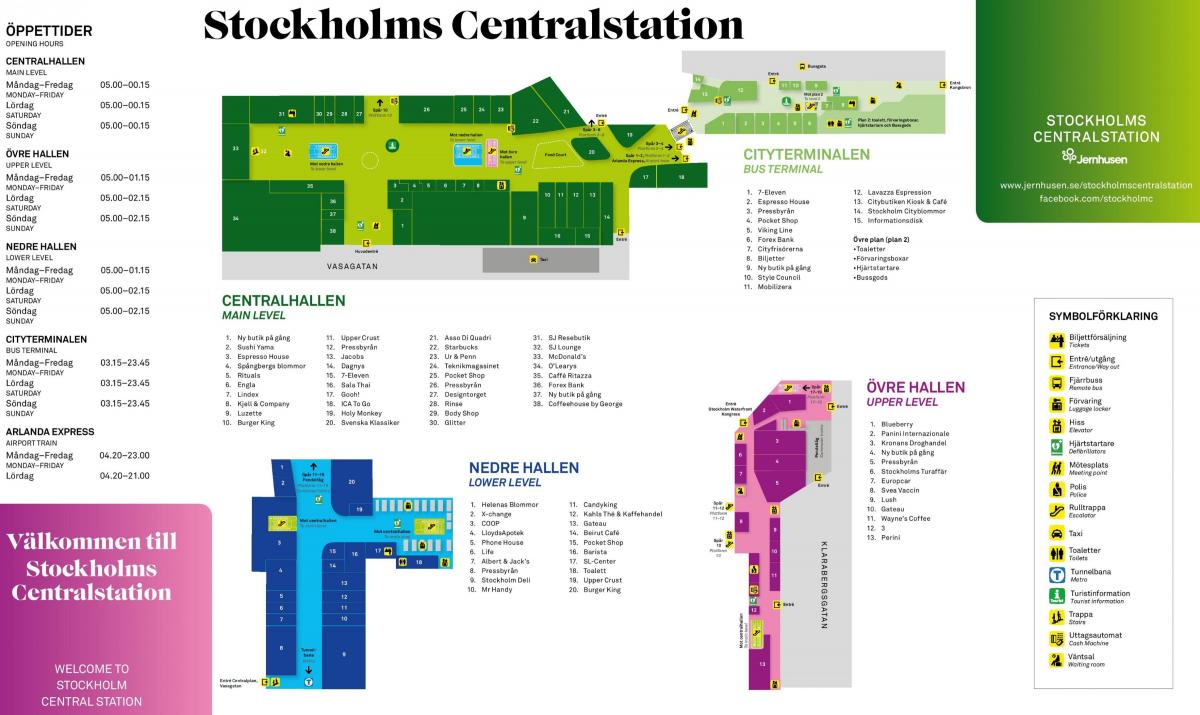 Stockholm railway station map