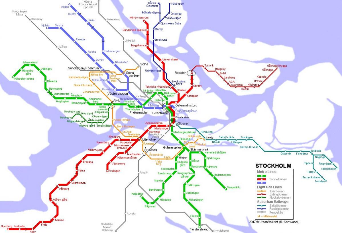 tube map Stockholm