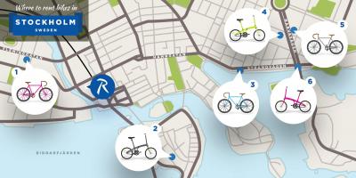 Stockholm city bikes map