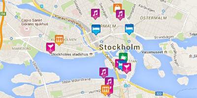 Map of gay map Stockholm