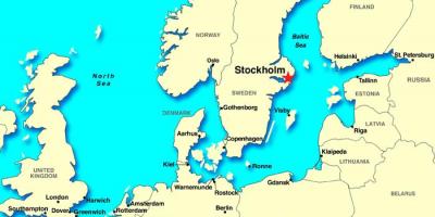 Stockholm map europe