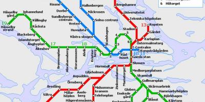 Stockholm t bahn map