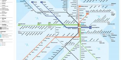 Sl tunnelbana map